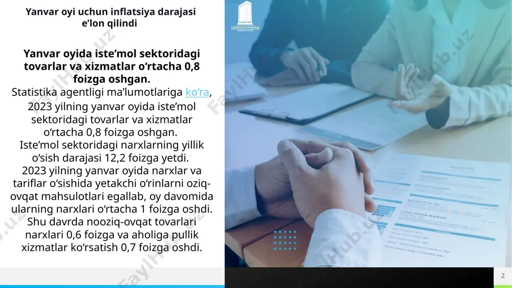 tadi. имя или логотип 3 решение lorem ipsum dolor sit amet, consectetuer adipiscing elit. maecenas porttitor congue massa 2022 yil yakunlariga ko‘ra, o‘zbekistondagi o‘rtacha oylik nominal ish haqi 3 mln 892 ming so‘mni tashkil etdi. tibbiyot xodimlari hamda ta’lim sohasi vakillarining maoshi hamon o‘rtacha ko‘rsatkichdan ham past darajada qolmoqda. 2022 yil yakunlariga ko‘ra, o‘zbekistondagi o‘rtacha oylik nominal ish haqi 3 mln 892 ming so‘mni tashkil etib, (o‘tgan yilning mos davrida 3 mln 214 ming so‘m bo‘lgan) 2021 yil mos davriga nisbatan o‘sish sur’ati 21,1 foizni tashkil qilgan. bu haqda statistika agentligi ma’lum qilmoqda. hududlar kesimida o‘rtacha oylik ish haqining eng yuqori miqdori toshkent shahri (6 mln 314 ming), navoiy (5 mln 125 ming) va toshkent viloyatida (3 mln 946 ming), eng kam miqdori esa farg‘ona (2 mln 900 ming), namangan( 2 mln 924 ming) va samarqand (2 mln 944 ming) viloyatlarida qayd etilgan. hisobot davrida faqatgina uchta ma’muriy hududda (toshkent …
