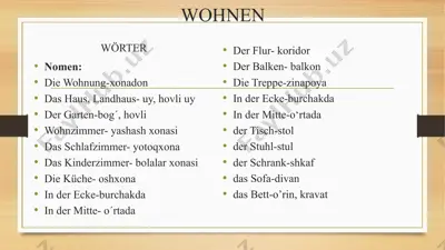 wohnen — PPTX
