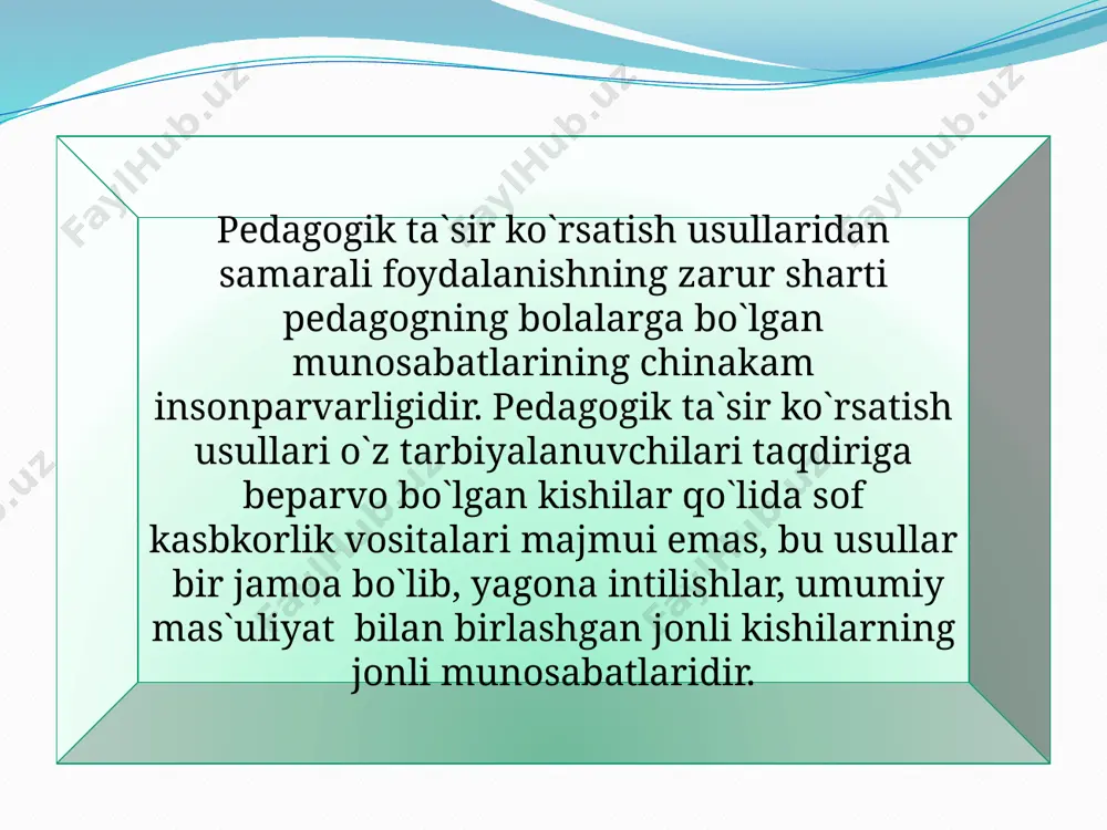 pedagogik ta’sir ko’rsatish mahorati - Page 4