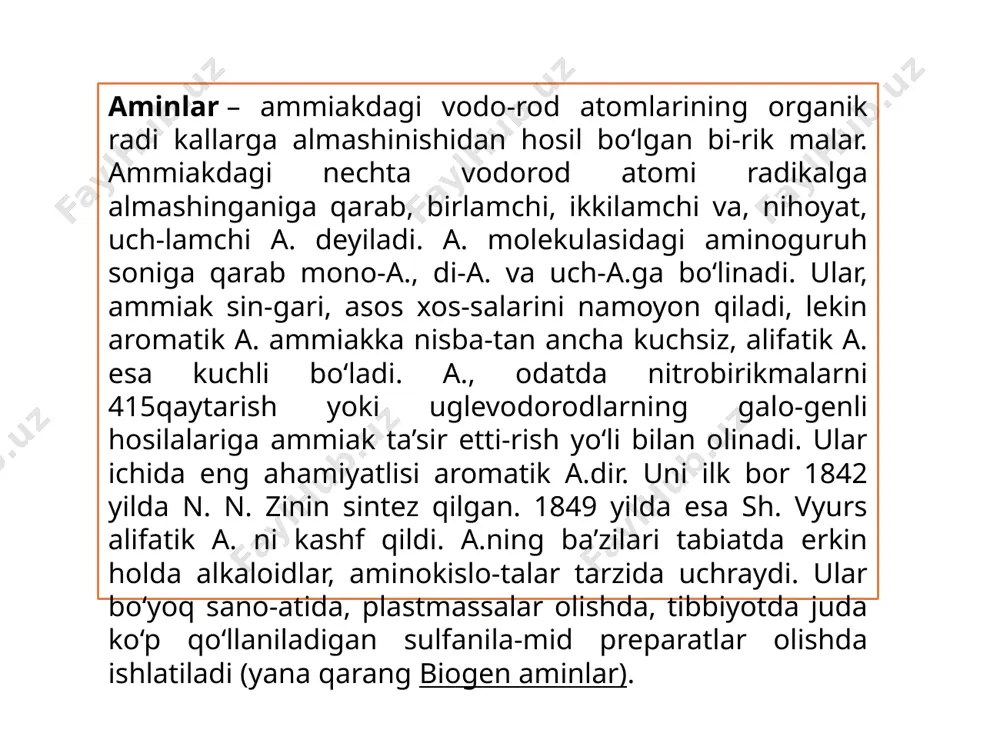 aminlarning olinish usullari - Page 4