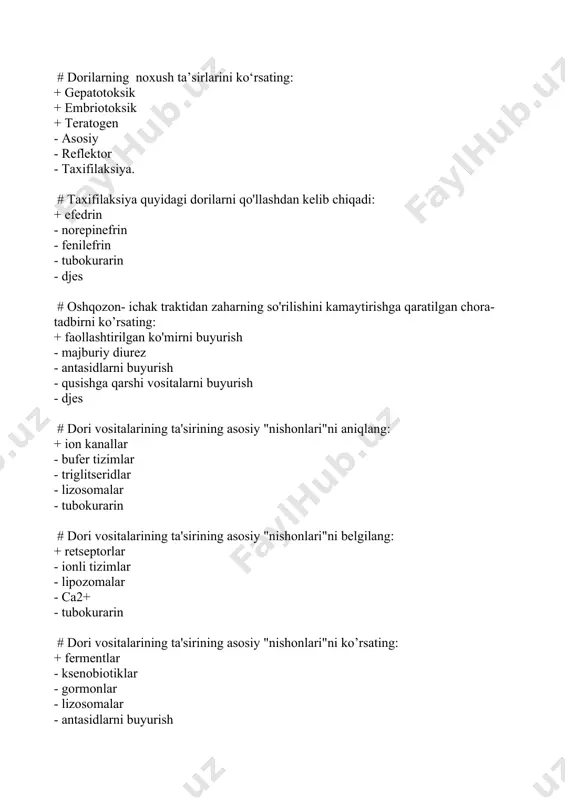 dori vositalari va ularning enteral, parenteral kiritish yo'llari - Page 5