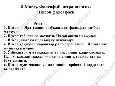insonning mўjizasi: falsafaning bosh mavzusi — PPTX