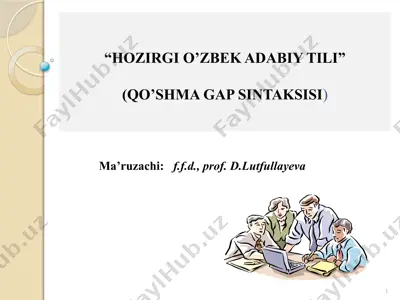 "hozirgi o’zbek adabiy tili" — PPTX