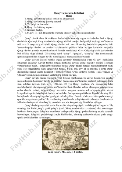 qang‘ va xorazm davlatlari — DOCX