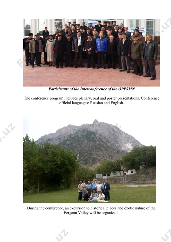 ic phenomena in semiconductor micro - and nanostructures first announcement september 28-30, 2023 fergana participants of the interconference of the oppsmn the conference program includes plenary, oral and poster presentations. conference official languages: russian and english. during the conference, an excursion to historical places and exotic nature of the fergana valley will be organized. w 2 ^ 3 / / люминесценция k 1 ^ w l w t