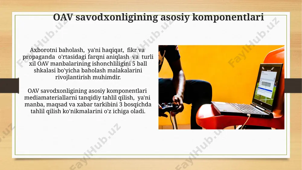 media savodxonligini oshirishga doir taqdimot - Page 4