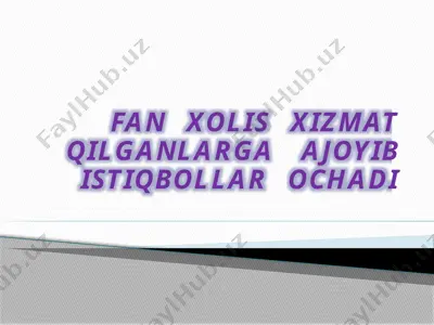 mexanik energiyaning saqlanish qonuni — PPTX