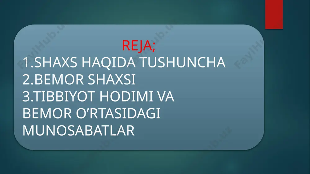 bemor shaxsi, tibbiyot hodimi shaxsi, tibbiyot hodimi va bemorlar o’rtasidagi munosabat - Page 2