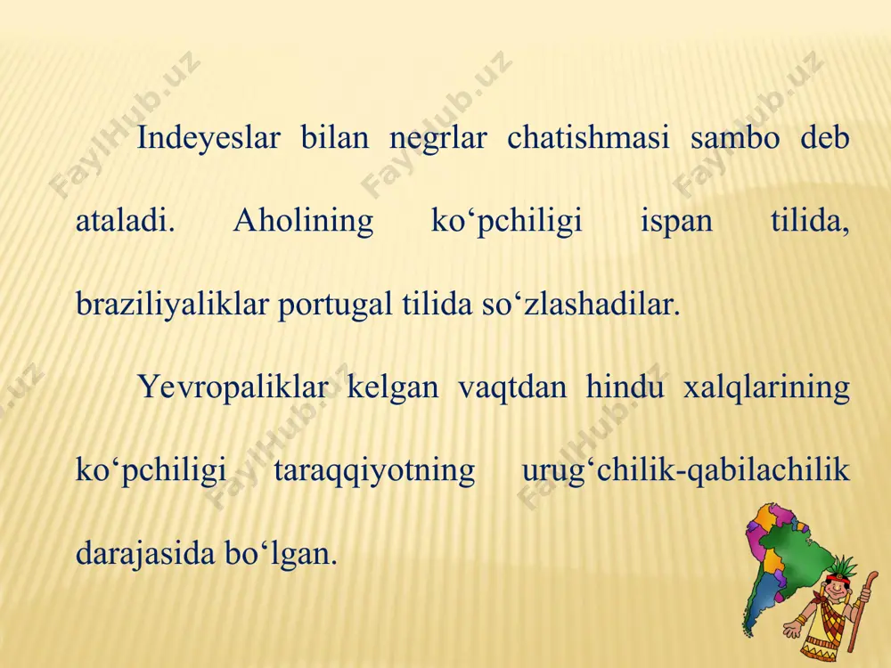 janubiy amerika aholisi 6-sinf - Page 4