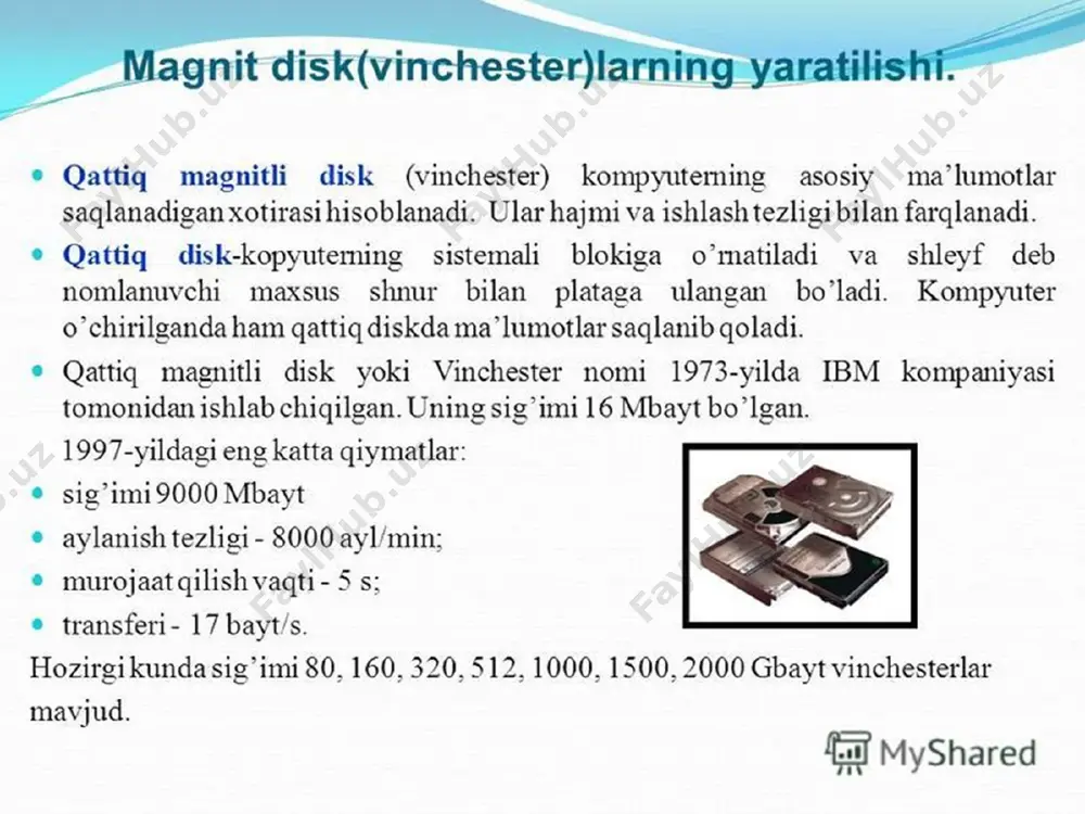 qattiq disk (vinchester) - Page 2