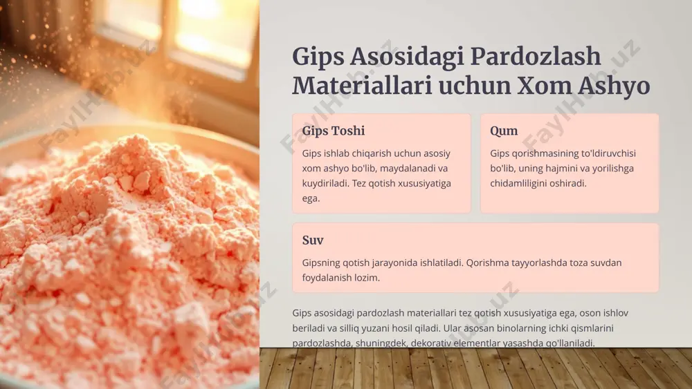 pardozlash va issiqlik izolyatsiya materiallari - Page 5