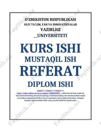 ishlab chiqarish omillari va ularning tartiblari — DOCX