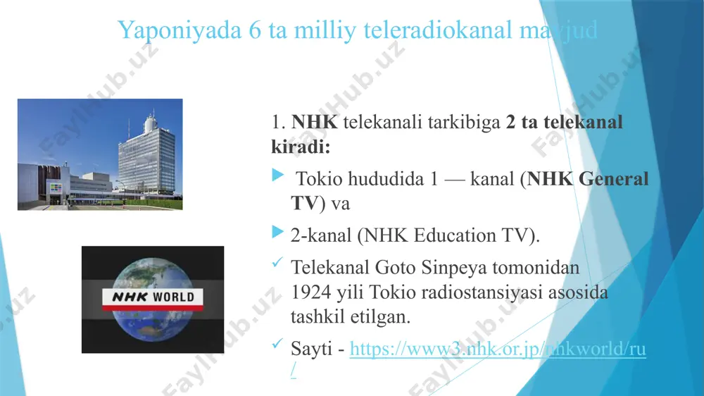 iqtisodiy maqolalarni tayyorlaydi. tv tokio bilan bog’liq ish olib boradi. axborot agentliklari 4 ta denzu hakuhodo cyberagent asatsu-dk e’tiboringiz uchun rahmat. image1.jpeg image2.jpeg image3.jpeg image4.png image5.png image6.jpeg image7.jpeg image8.jpeg image9.png image10.png image11.png image12.jpeg image13.jpeg dad's radio /docprops/thumbnail.jpeg
