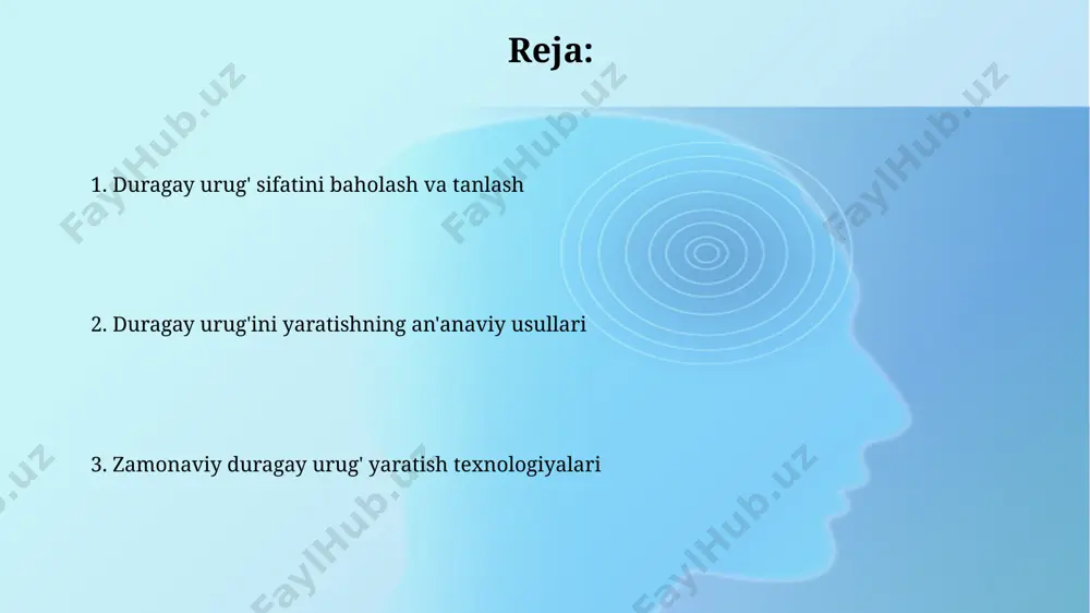 g'i yaratish crispr-cas9 texnologiyasidan foydalanib, duraga oʻsimliklarining suvga chidamliligini oshiruvchi genlarni 30% ga kuchaytirish mumkin, bu esa samarqand viloyatida suv resurslarini tejashga yordam beradi. genetik modifikatsiya yordamida oʻzbekistonning qurgʻoqchil hududlarida 20% ga yuqori hosil beradigan duraga navlarini yaratish boʻyicha 5 yillik tadqiqotlar olib borilmoqda. kasallik va zararkunandalarga chidamlilik duraga urug‘larini 20-30°c haroratda saqlash va 40% namlik darajasini ta’minlash qo‘tir va boshqa zararkunandalarga chidamliligini oshiradi. samarqand viloyati tajribalari buni tasdiqlaydi. navoiy viloyatida o‘tkazilgan sinovlarda, duragay urug‘lari, 15% dan kam tuzli eritmada 24 soat davomida ishlanganda tuproqdagi zararkunandalarga chidamliligini 25% ga oshirdi. duragay urug'ini yaratishning an'anaviy usullari анъанавий усуллардан бирида 5-7 кун давомида 25-30°c ҳароратда, намлиги юқори бўлган шароитда, самарқанд вилоятидаги деҳқонлар томонидан дурагай уруғлари тайёрланади. фергана водийсидаги тажрибали деҳқонлар 20-25°c ҳароратда, махсус ишланган тупроқ аралашмасида, 2-3 ҳафта давомида дурагай уруғларини тайёрлаш бўйича ўзларининг сир сақланган усулларига эга. duragay urug'larini yetishtirishning iqtisodiy jihatlari urugʻlik sifatining pastligi tufayli hosilning 15% gacha yoʻqotilishi, qashqadaryo …