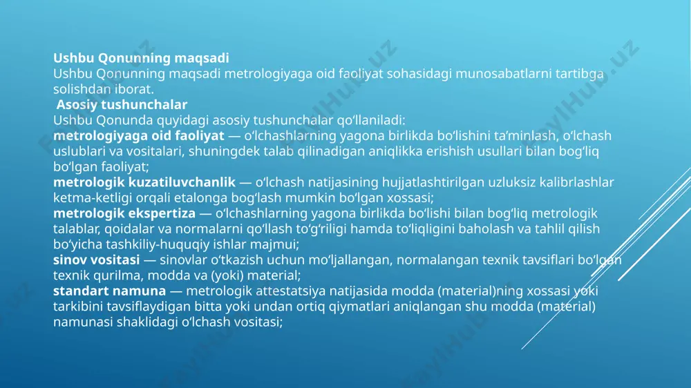 metrologiya to'g'risidagi qonun - Page 5
