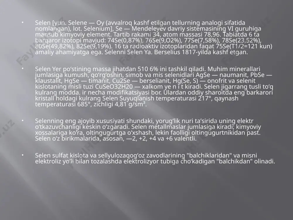 selenit va tellurit kislotalarning xossalari - Page 4
