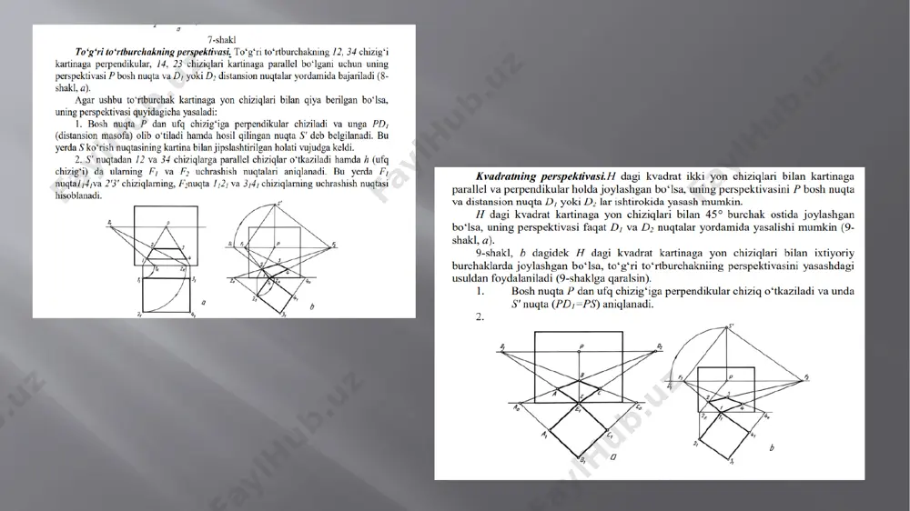 radial nurlar izi usuli obyekt perespektivasini qurish - Page 4