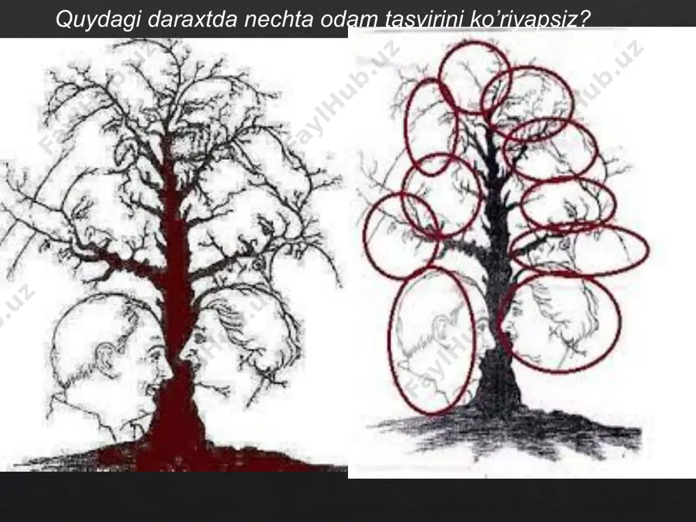 ar qanchalik ko’p bo’lsa, yangisini esda saqlab qolish shunchalik oson bo’ladi. masalan, ilgari o’qigan biror kitobni qaytadan o’qib, uni yangidan o’qiyotganday his qilsangiz, siz ilgarigi tajribangizni his qilishingiz mumkin. demak, eski bilimlar tajribaga aylangandagina yangilariga zamin bo’la oladi. eslab qolishga tayyorgarlik qonuni. biror materialni eslab qolishdan avval, bo’lg’usi aqliy ishga qanday hozirlik ko’rgan bo’lsangiz, shunga mos tarzda eslab qolasiz. agar materialni mutaxassis bo’lishim uchun juda kerak deb, muhimligini anglasangiz, u narsa xotirada muqim saqlanadi. ketma-ketlik qonuni. harflarni alifbodagi tartibida yoddan aytish oson, uni teskarisiga aytish qiyin bo’lganidek, xotirada ham ma’lumotlarni ma’lum tartibda joylashtirishga va kerak bo’lganda, tartib bilan birin-ketin tiklash maqsadga muvofiqdir. kuchli taassurotlar qonuni. eslab qolinadigan narsa to’g’risidagi birinchi taassurot qanchalik kuchli bo’lsa, unga aloqador obraz ham shunchalik yorqin bo’ladi va siz uchun ahamiyatli ma’lumotlar oqimida eslanayotgan material ham yaxshi esga tushadi. sezgi, idrok va tasavvurlar ixtiyorsiz diqqat va ko‘rgazma-obrazli xotira bilan hamkorlikda insonga aniq bir ob’ektlar va ularning …