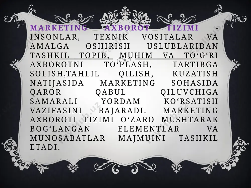 marketing faoliyatini axborot bilanta’minlash - Page 5
