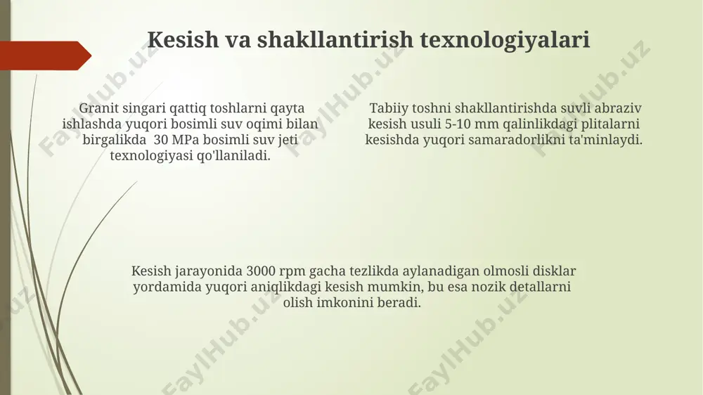 tabiiy tosh materiallari va ishlarish usullari - Page 4