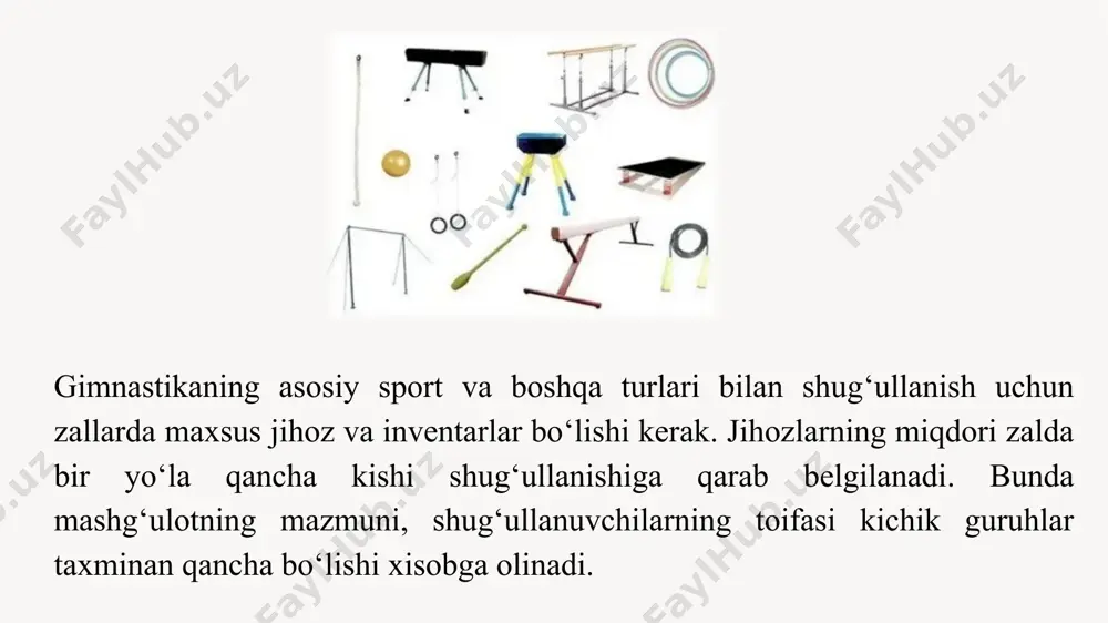gimnastikadan o‘quv mashg‘ulotlarini o‘tkazish joylari - Page 4
