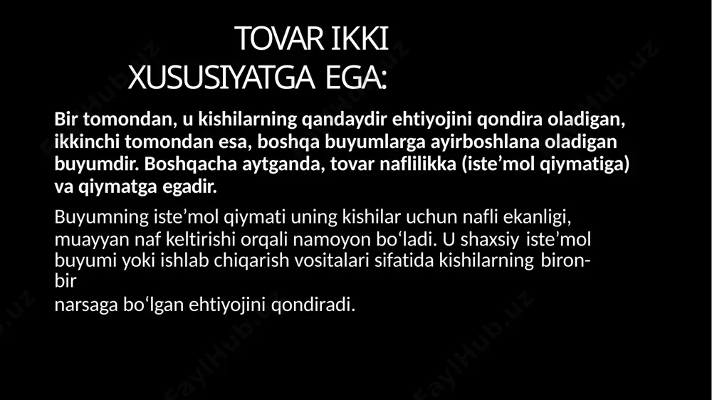 gilashga bo‘lgan barcha uchta yondashuvni aks ettiradi: imkon qadar foydalilik, ishlab chiqarish chiqimlari, talab va taklif. bozor funksiyasi: axborot fnuksiyasi doimiy o‘zgaruvchi narxlar, kredit uchun foiz stavkalari orqali bozor ishtirokchilarga bozorga etkazilayotgan tovar va xizmatlarning ijtimoiy zarur bo‘lgan miqdori, assortimenti va sifati to‘g‘risida ob’ektiv axborotni taqdim etadi. bozorning vositachilik funksiyasi sotuvchiga o‘zi uchun eng qulay xaridorni tanlashga imkon beradi, iste’molchi esa o‘ziga kerakli bo‘lgan tovarning eng qulay etkazuvchisi va sotuvchisini tanlash imkoniyatiga ega bo‘ladi. narx hosil qiluvchi funksiya ishlab chiqarishda, ehtiyojda va kon’yunkturadagi o‘zgarishlarga sezgir bo‘lgan qiymat va narx o‘rtasidagi harakatchan aloqani o‘rnatishga yordam beradi. boshqaruvchi funksiya bozorning iqtisodiyotning barcha sohalariga, va birinchi navbatda ishlab chiqarishga ta’sir qilishi bilan bog‘liq. raqobat mahsulot birligiga ketadigan xarajatlarni kamaytirish, mehnat unumdorligini o‘stirish, texnik taraqqiyot, mahsulot sifatini oshirishga rag‘batlantiradi. u iqtisodiyotning eng qulay tuzilmasini yaratadi. zamonaviy sharoitlarda iqtisodiyot nafaqat adam smit yozgan “ko‘rinmas qo‘l” bilan, balki davlat richaglari orqali ham boshqariladi. sanatsiya (yaxshilash) funksiyasi. …