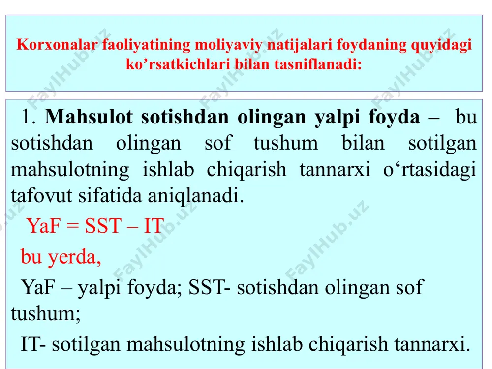 oti. asosiy faoliyatdan olingan boshqa daromadlarni hisobga olish bosqichlari . 5.1. ижара ҳақи олинганда, дт 5110, 5210, кт 4820 «қисқа муддатли ижара бўйича олинадиган тўловлар» счети. 7. маҳсулот и/ч (иш ва хизмат) кўрсатиш билан боғлиқ бўлмаган даромадлар, дт 2710, кт 9370-хизмат кўрсатувчи хўжаликлар даромадлари. 6. даъво қилиб олиш муддати ўтган кредитор ва депонент қарзларни ҳисобдан чиқаришдан олинган даромад, дт 6720, 6990, кт 9360 «кредитор ва депонент қарзларни ҳисобдан чиқаришдан даромадлар» счети. 5. mulkni qisqa muddatli ijaraga berishdan daromad, dt 4820 «qisqa muddatli ijara olinadigan to‘lovlar» schyoti, kt 9350 «qisqa muddatli ijaradan daromadlar» schyoti. 4.1. agar bunday foyda hali o‘tkazib berilmagan bo‘lsa, dt 4010 schyoti, kt 9340 «o‘tgan yillar foydalari» schyoti. . 10. асосий фаолиятдан олинган бошқа даромадларни ҳисобот даври охирида якуний молиявий натижага ўтказилади: дт 9310, 9320, 9330, 9340, 9350, 9360, 9370, 9380, 9390 счетлари, кт 9910 «якуний молиявий натижа» счети. 9. бошқа операцион фаолиятидан даромадлар -асосий, ёрдамчи, хизмат кўрсатувчи …