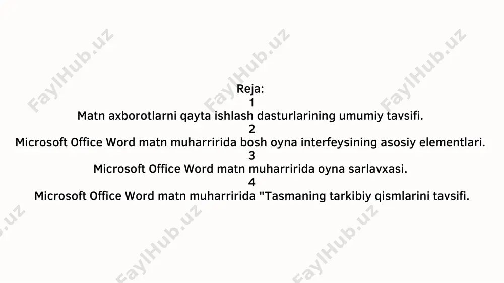 matnli ma’lumotlarni qayta ishlash dasturlarining imkoniyatlari - Page 3