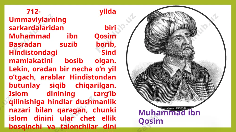 d kemalariga hujum qilganlar va ularni talagan. ular bosib olgan hudud, ya'ni goa shahri, seylon oroli va yana boshqa bir necha joydangina iborat bo„lsada, talonchilik ekspeditsiyalari mamlakatning ancha ichkarisigacha kirib borgan. keyinchalik, xvi asr oxiri –xvii asr boshlarida ularga golland va inglizlar kelib qo’shilgan. xv asr mobaynida dehli sultonligi buyuk davlat bo„lmay qolgan. dehli shahri va uning atrofidagi yerlar hukmroni «dehlining buyuk sultoni» degan dabdabali unvonga ega bo„lsa ham, u shimoliy hindistondagi oddiy davlatlardan biri bo’lgan. eng yirik qo’shni davlat bengaliya knyazligi ham loaqal shimoliy hindiston uchun gegemonlik rolini o’z zimmasiga olmagan. image1.png image2.jpeg image3.png image4.jpeg image5.jpeg image6.jpeg image7.gif image8.gif image9.jpeg image10.png image11.gif image12.jpeg image13.jpeg image14.png image15.gif