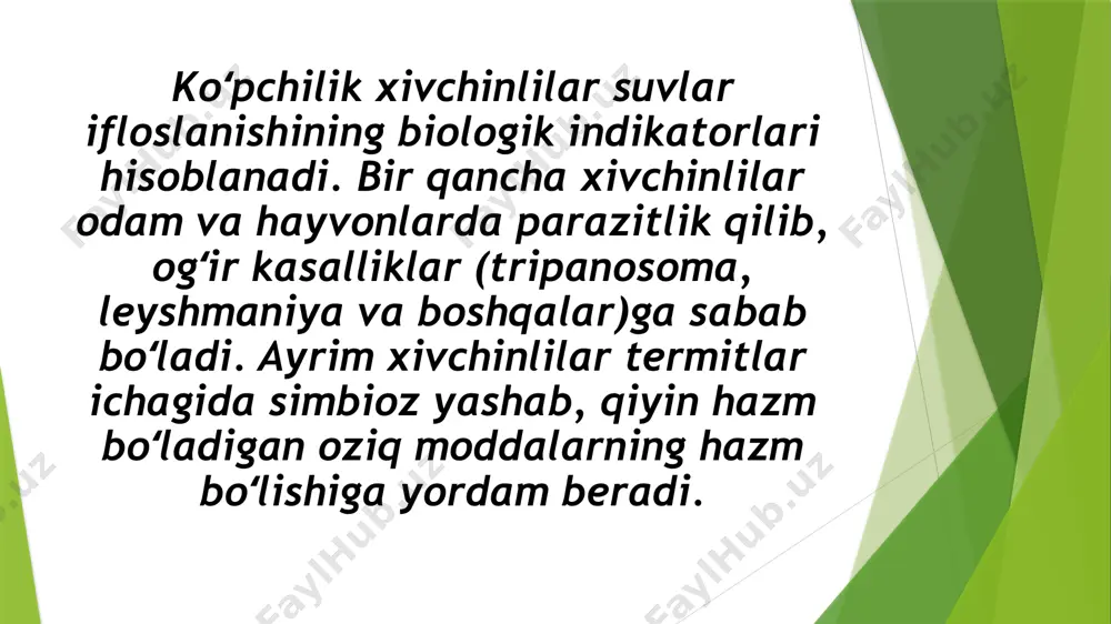 xivchinlilar- odam parazitlari. tripanasoma, leyshmanioz - Page 5