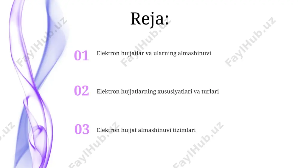 har 24 soatda avtomatik zaxira nusxalarini yaratish tavsiya etiladi. elektron hujjatlarning shifrlash darajasi kamida 256 bit aes algoritmi yordamida ta'minlanishi va ularning yaxlitligini ta'minlash uchun raqamli imzo texnologiyalaridan foydalanish, masalan, toshkent shahridagi serverlarda joylashgan sertifikatlar markazidan olingan sertifikatlar orqali amalga oshirilishi kerak. elektron hujjat almashinuvi tizimlari elektron hujjat almashinuvi tizimlari, masalan, "uzbekistan government portal" orqali 2023 yildan buyon 100 dan ortiq davlat idoralari o'rtasida 5 million elektron hujjat almashdi. toshkent shahrida joylashgan ko'plab kompaniyalar elektron hujjat almashinuvi uchun xavfsizlik darajasi yuqori bo'lgan, 256 bitlik shifrlashni qo'llab-quvvatlovchi mahalliy tizimlardan foydalanmoqda. elektron hujjat almashinuvi va qonunchilik o‘zbekiston respublikasi vazirlar mahkamasining 2020-yil 12-yanvardagi 6-sonli qarori davlat organlari va tashkilotlari o‘rtasida elektron hujjat almashinuvi tizimini joriy etish bo‘yicha chora-tadbirlarni o‘z ichiga oladi, bu samarqand viloyatida ham amalga oshirildi. elektron hujjat almashinuvi qonunchiligi elektron hujjatlarni saqlash muddatlari va shartlarini, masalan, kamida 5 yil davomida xavfsiz serverlarda saqlashni, shuningdek, toshkent shahrida joylashgan axborot tizimlarining ma'lumotlarini himoya …