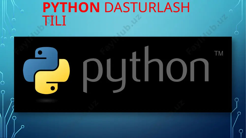 python va c++ dasturlash tillari - Page 5