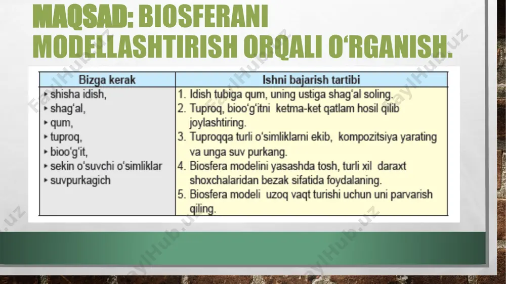 biosfera modelini yashash - Page 5