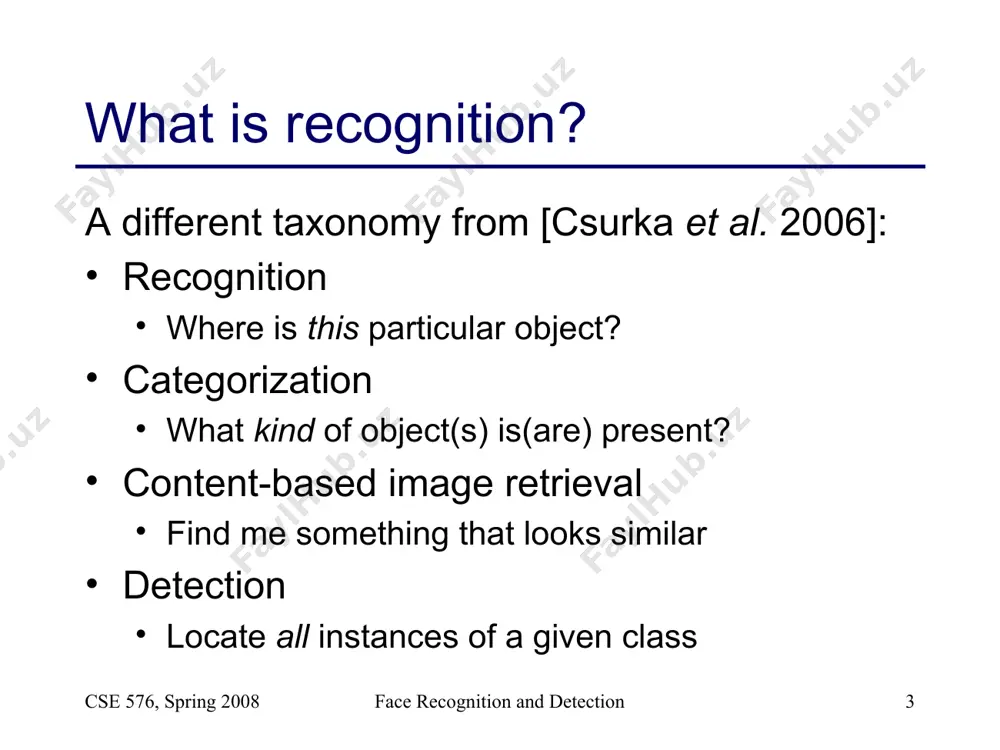 common choice is rotated gaussian center covariance face recognition and detection cse 576, spring 2008 face recognition and detection * learning conditional pdf’s we can calculate p(r | skin) from a set of training images but this isn’t quite what we want why not? how to determine if a pixel is skin? we want p(skin | r) not p(r | skin) how can we get it? face recognition and detection cse 576, spring 2008 face recognition and detection * bayes rule in terms of our problem: what can we use for the prior p(skin)? domain knowledge: p(skin) may be larger if we know the image contains a person for a portrait, p(skin) may be higher for pixels in the center learn the prior from the training set. how? p(skin) is proportion of skin pixels in training set what we measure (likelihood) domain knowledge (prior) what we want (posterior) normalization term …