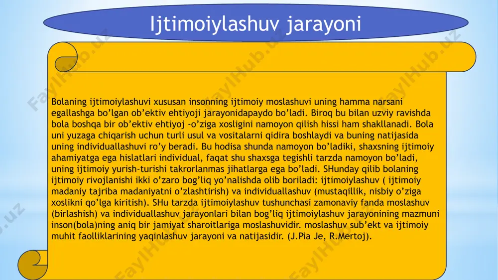 ijtimoiylashuv tushunchasi, jarayoni, vositalari - Page 5