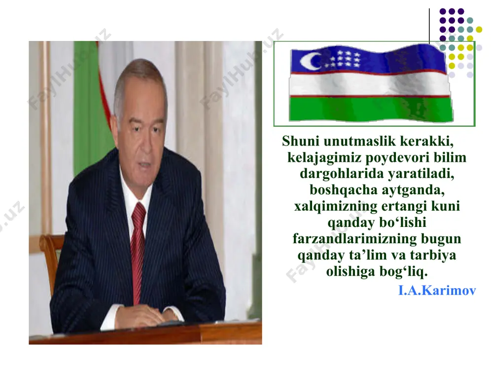 ktorlar o’zlarining shaxsiy dars jadvallri asosida ishlashlari mumkin va o’zining darajasidagi talabalar bilan muloqotda bo’lishi mumkin. masofaviy o’qitish uslubining quyidagi afzalliklari mavjuddir: в) ish joyidagi katta o’zgarishlar. masofaviy uslub asosida ta’lim berish turi millionlab insonlarga, ayniqsa ishlab chiqarishdan ajralmasdan ta’lim olayotganlar uchun qulay sharoit yaratib beradi. bunday uslub asosida o’qitish kadrlarni tayyorlashda judayam katta rol o’ynamoqda, ya’ni jug’rofiy va moliyaviy qiyinchiliklarsiz o’zining ishlab turgan o’rnida ilm olish mumkindir. г) o’qitish va ta’lim olishning yangi va unumli vositasi. statistik ma’lumotlar shuni ko’rsatmoqdaki, masofaviy uslub asosida ta’lim berish, ishlab chiqarishdan ajralgan holda o’qish kabi unumlidir. bundan tashqari, masofaviy uslub asosida ta’lim olish universitet tomonidan qo’yilgan chegaradan ham chetga chiqib ketadi. bunday asosda ta’lim olayotgan talabalar yoki o’quvchilarning boshqalardan ustunligi – ularning eng yaxshi, sifatli materiallar va o’qituvchilar bilan ta’minlanishidir. тa’lim berish va boshqarish uslubiyotiga asoslangan holda, o’qituvchi auditoriyada o’qitish shartlaridan holi bo’lishi kerakdir. masofaviy uslub asosida o’qitishning o’quv qoidalaridan kelib chiqsak, o’quvchilar …
