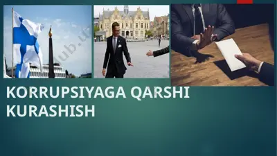 korrupsiyaga qarshi kurashish — PPTX
