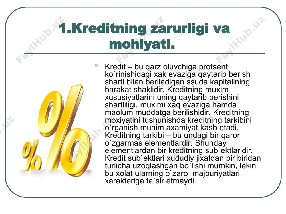 kredit mexanizmi va uning elementlari - Page 3