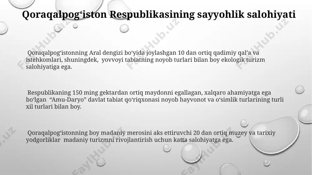 hun 200 dan ortiq oilaviy poliklinikalar mavjud boʻlib, ularning 40% gacha zamonaviy tibbiy jihozlar bilan yetarlicha ta'minlanmagan. respublika shifoxonalarida 3000 dan ortiq vrach va 10 000 dan ortiq oʻrta tibbiyot xodimi faoliyat yuritmoqda, ammo vrachlarning malaka darajasi va taqsimotida hududiy nomutanosiblik kuzatiladi. qoraqalpogʻiston respublikasining aholisi respublika aholisining yosh tuzilishi piramida shaklida bo'lib, yosh avlodning ulushi yuqori, bu demografik o'sishni ko'rsatadi. mehnatga yaroqli aholi ulushi taxminan 60% ni tashkil etadi. qoraqalpogʻiston aholisining zichligi respublika hududining kengligi hisobga olinsa nisbatan past, km² ga o'rtacha 10 kishi to'g'ri keladi, bu yerning cho'l zonasida joylashganligi bilan bog'liq. qoraqalpogʻiston respublikasining aholisi soni 2022-yil holatiga ko'ra 1,8 millionga yaqin bo'lib, asosan qoraqalpoqlar va o'zbeklar yashaydi. qoraqalpogʻiston respublikasining taʼlimi respublika oliy taʼlim muassasalarida, jumladan nukus davlat pedagogika instituti va boshqa kollejlarida 20 mingdan ortiq talaba pedagogika va boshqa sohalar bo'yicha taʼlim oladi. qoraqalpogʻiston respublikasida taʼlimning sifatini oshirish maqsadida, davlat tomonidan taʼlimga ajratilgan byudjet mablagʻlari yiliga oʻrtacha 15% …