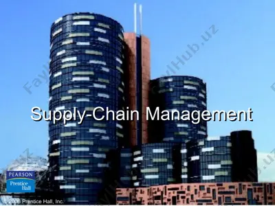 **supply-chain management** — PPT