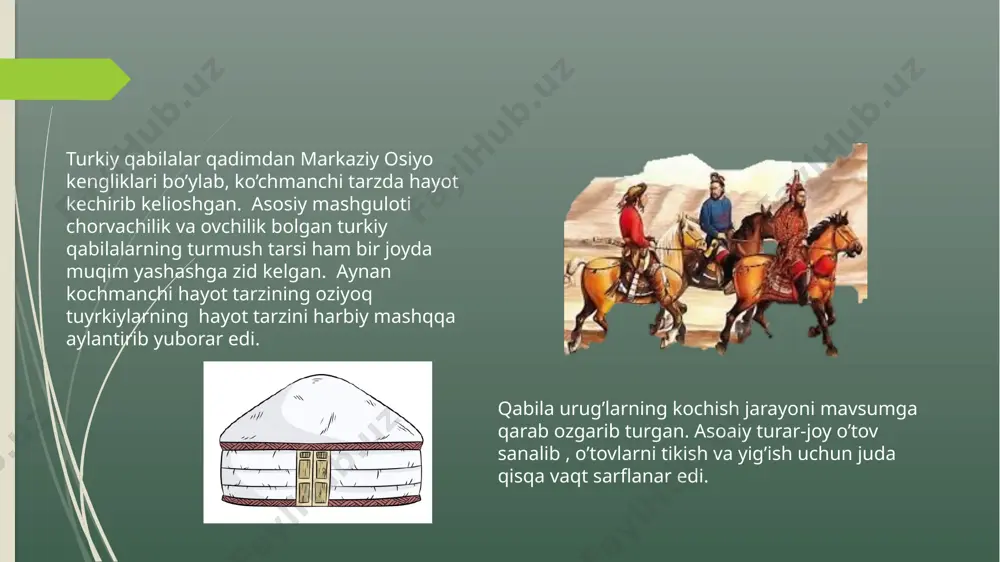 asarida o‘rta osiyolik otliq askarlar sovutini ellin qo‘shiniga tadbiq qilish kerakligini maslahat qilgan. bu vaqtda iskandar qo‘shinlarida tangasimon hajmda to‘rsimon bezatilgan sovutlar keng tarqalgan edi. sovutdan tashqari eng himoyasiz qismlarini mudofaa qilish uchun maxsus himoya vositalaridan foydalanilgan. bunday o‘ziga xos himoya kiyimi sifatida zirhlangan yoping‘ichni ko‘rsatish mumkin. uning barglari to‘rt tomonga qarab ochilgan gulga o‘xshaydi. o‘rtasida esa boshga kiyish uchun ochiq joy qoldirilgan. to‘rtta uchbursaksimon qirrasi askarning ko‘ksini, yelkalarini, orqa tomonini to‘sib turgan himoya kiyimining ikkinchi bir muhim qismi dubulg‘adir. turli arxeologik manbalar shuni tasdiqlaydiki, mil.avv. iv-iii asrlarda yettisuv va jung‘oriyadan to xitoygacha bo‘lgan yerlarda "kuban" tipidagi dubulg‘a keng tarqalgan. bu dubulg‘a mil.avv. i ming yilllikning o‘rtalariga kelib skifiya va erondan to janubiy-g‘arbiy manchjuriyagacha bo‘lgan yerlarda keng tarqaladi, demak undan sak va yuechji qabilalari ham foydalangan bo‘lishi kerak. . dubulg‘alarning keyingi turi burchaksimon shaklga ega bo‘lgan. bu xildagi dubulg‘alar mil.avv. ii-i asrlarda yig‘ma tuzilishga ega bo‘lib, yaʼni metall chiziqlar asos …