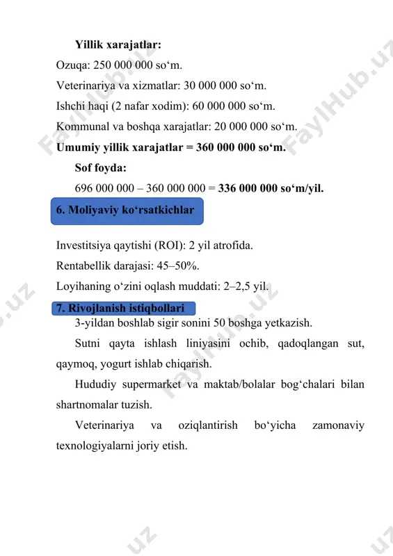 chorvachilikni rivojlantirish (sigirchilik fermasi misolida). - Page 3