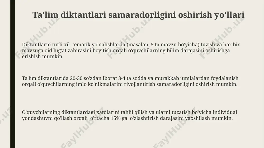 i mustahkamlash va nutq madaniyatini rivojlantirishni maqsad qiladi. e'tiboringiz uchun rahmat @taqdimot_robot