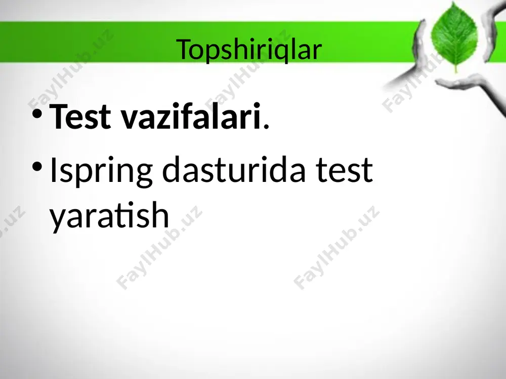 o’zlashtirishni zazorat qilishda test dasturlaridan foydalanish - Page 3