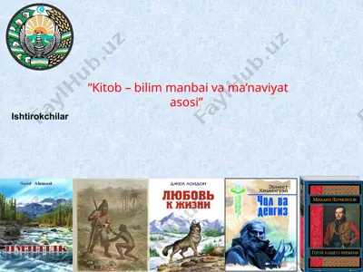 badiiy adabiyotlarning ro’yxati — PPTX