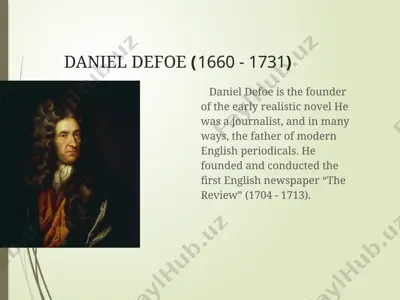 daniel defoe — PPTX