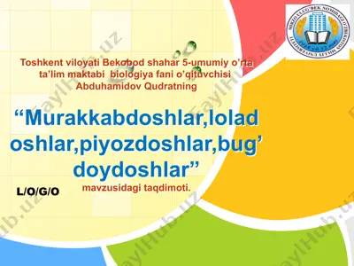 murakkabdoshlar, loladoshlar, piyozdoshlar, bug’doydoshlar mavzusidagi taqdimot — PPTX