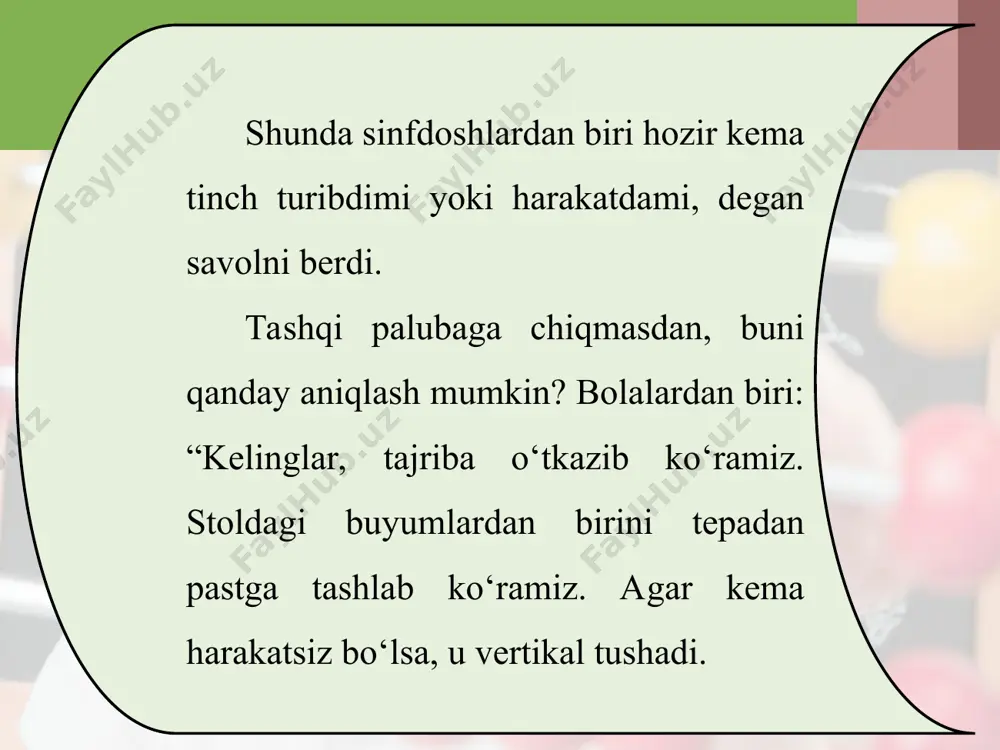 galileyning nisbiylik prinsipi. inersial va noinersial sanoq sistemalari 10 - sinf - Page 4