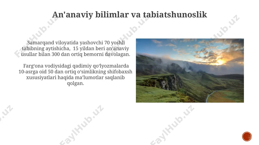 xalq pedagogikasi, tabiat va inson munosabatlari hamda xalq tabobati - Page 5