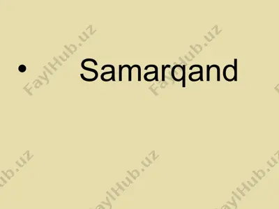 samarqand viloyati — PPTX